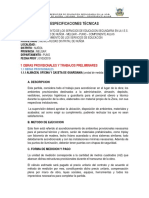 Especificaciones Tecnicas Colegio PDF