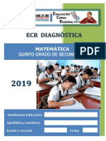 Matematica 5° Ecr Diagnostico 2019 PDF