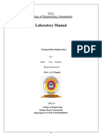 Transportation Engineering LAB MANUAL