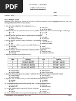 General Mathematics 2nd Quarter Exam