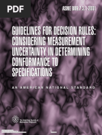 ASME B89 7 3 1 2001 Guidelines For Decision Rules Considering Measurement Uncertainty in Determining Conformance To Specifications PDF