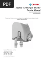 Medical Air-Oxygen Blender Instruction Manual