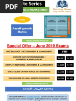 Ansoff Growth Matrix