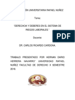 Derechos y Deberes en El Sistema General de Riesgos Laborales