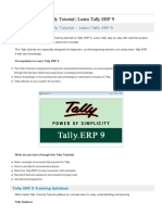 Tally Tutorial PDF