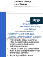 Designing Organizational Structure: Authority and Control