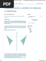 Simetria Axial y Central, Rotacion y Traslacion de Figuras