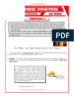 Estructura Interna de Un Texto para Cuarto de Secundaria PDF