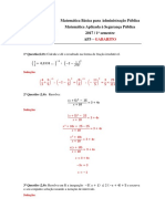 Matemática Básica Administração Pública - AP3 - 2019.3 PDF