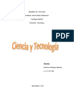 Trabajo de Ciencias y Tecnologias