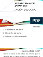 Clasificación Del Costo