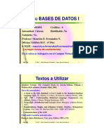 Clase de Bases de Datos I - Univalle