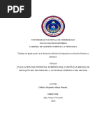 Evaluación Del Potencial Turístico Del Cantón San Miguel de Urcuquí, para Dinamizar La Actividad Turístico Del Sector.