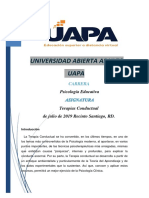 Tarea 1 de Terapia Condutual