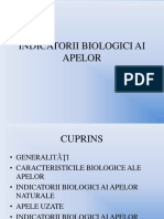 Indicatorii Biologici Ai Apelor