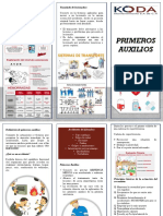 Triptico Basico Primeros Auxilios