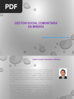 Gestión Social Comunitaria en Minería.