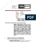 Medida Cautelar en Forma de No Innovar - DIVISIÓN Y PARTICIÓN DE HERENCIA