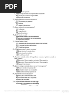 Cuestionario de Equilibrio Quimico PDF