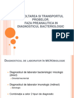 Recoltarea Si Transportul Probelor. Faza Preanalitica