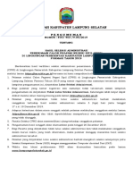 Pengumuman Seleksi Administrasi Penerimaan CPNS Kab. Lampung Selatan