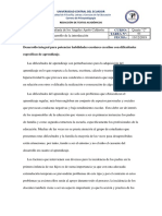 Desarrollo Integral en Niños Con Dificultades de Aprendizaje