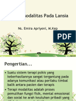 Terapi Modalitas Pada Lansia