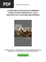 AS HISTóRIAS DE RAGNAR LODBROK (PORTUGUESE EDITION) BY SAXO GRAMMATICUS, HAUKR ERLENDSSON