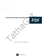 100 Must Quant Questions PDF