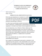 Prevención de La Salud Oral