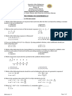 First Periodic Test Math10