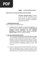 Escrito de Intereses Legales Sr. Saavedra.