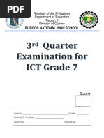 Grade 7 Ict Exam