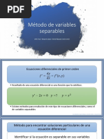 Método de Variables Separables