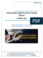 Accounts Tax Practical Training Brochure Teachoo PDF