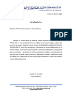 Carta Explicativa