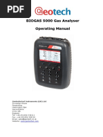 BIOGAS 5000 Operating Manual