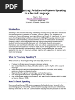 Teaching Speaking