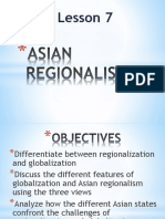 Lesson 7 Asian Regionalism TCWD 111