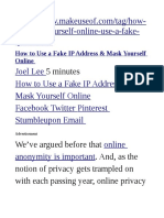 How To Use A Fake IP Address & Mask Yourself Online