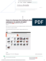 How To Change The Default Displayed Category in Point of Sale - Odoo