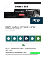 WWW Learncbse in Ncert Solutions For Class 8 Science Friction