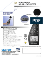 Sonometro - Integrador - CENTER 392