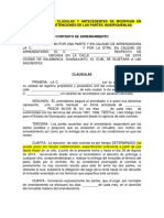 Contrato de Arrendamiento y Compraventa