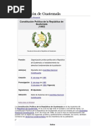 Constitución de Guatemala, PARTES, ESTRUCTURA, ETC