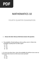 MATHEMATICS 10 4th PT