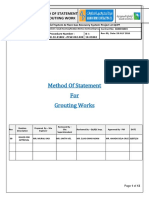 Qatif Method Statement Grouting