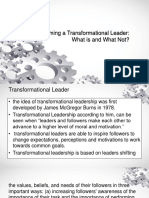 On Becoming A Transformational Leader