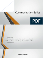 Communication Ethics