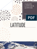 Latitude and Altitude